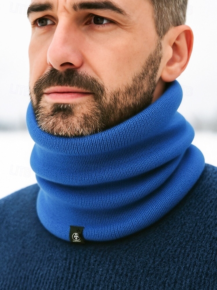 Herren-Winter-Halswärmer, Halstuch, Fleece-gefütterter Thermo-Schlauchschal, gemütliches Weihnachtsgeschenk für Outdoor-Sport, Skifahren und den Alltag 2025 - $11.99 –P3
