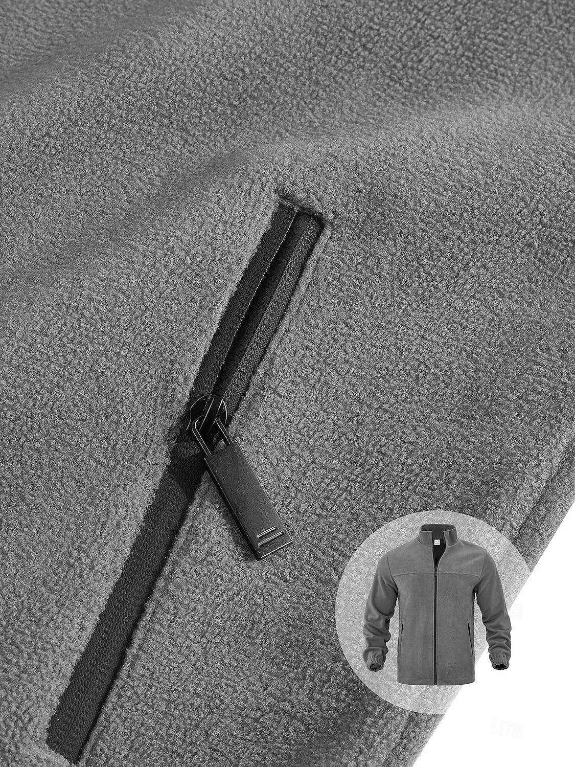 Herre Utendørs jakke Fleece-jakke Formell Hjem Hold Varm Lomme Grunnleggende Vår Høst Helfarge Aktiv Nøytral Skjortekrage Normal Mørkegrå Svart Hvit Lilla Oransje Jakker 2025 - $38.99 –P8