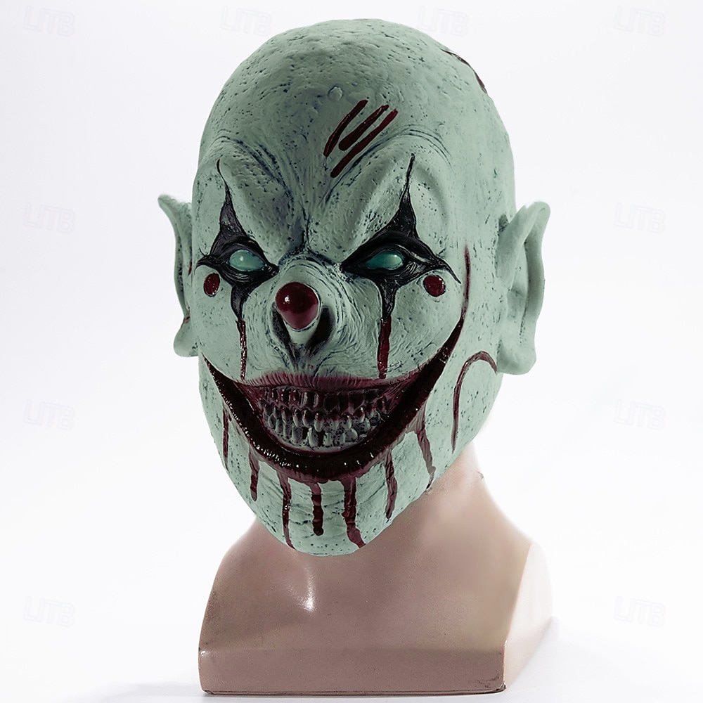 Payaso asesino Payaso malvado Máscara Accesorios de Halloween Horror Disfraz de miedo Víspera de Todos los Santos Adulto Hombre Mujer Víspera de Todos los Santos Carnaval Disfraces fáciles de 2026 - $29.99 –P4