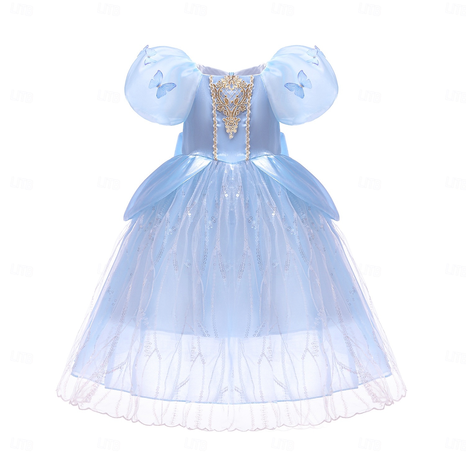 Book Week 2026 Frozen Fairytale Princess Elsa Flower Girl Dress Theme Halloween Costume Tulle Dresses Cosplay Movie Cosplay for Girls' Kid's Carnival Masquerade Wedding Wedding Guest 2026 - $57.99 –P1
