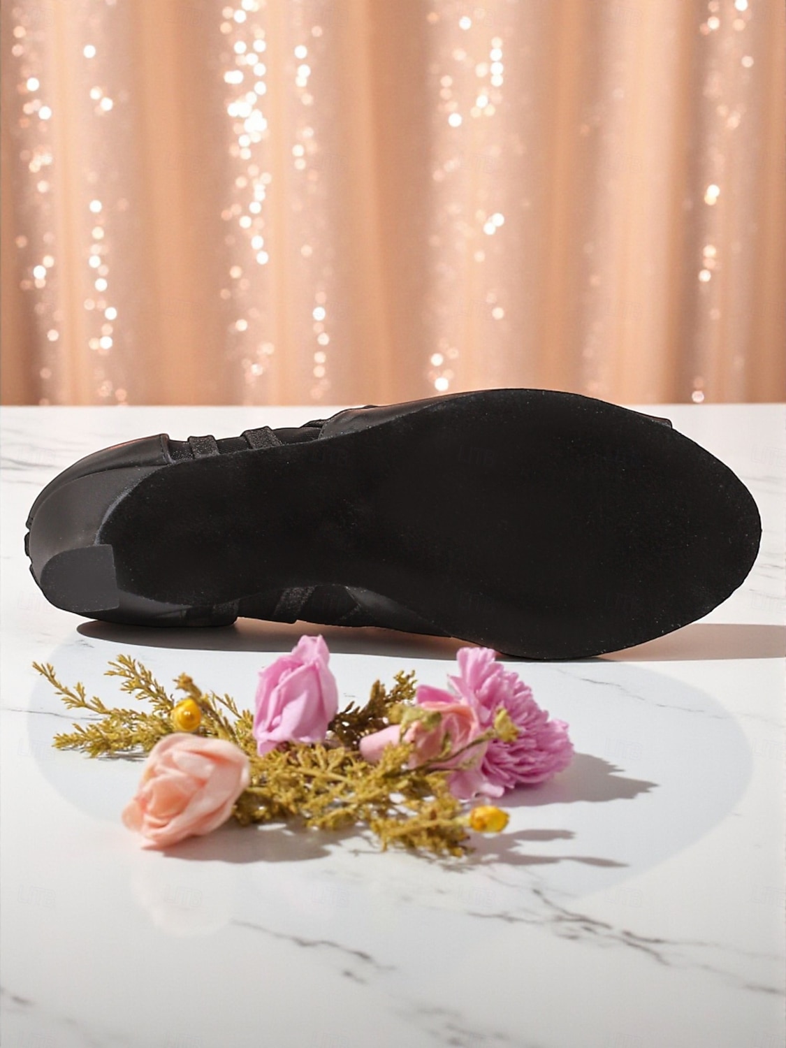 Schwarze Damen-Stiefeletten mit Schnürung und Peep-Toe, Mesh-High-Heel-Tanzschuhe für Abendgala, Abschlussball &Party-Outfits 2026 - $69.99 –P6