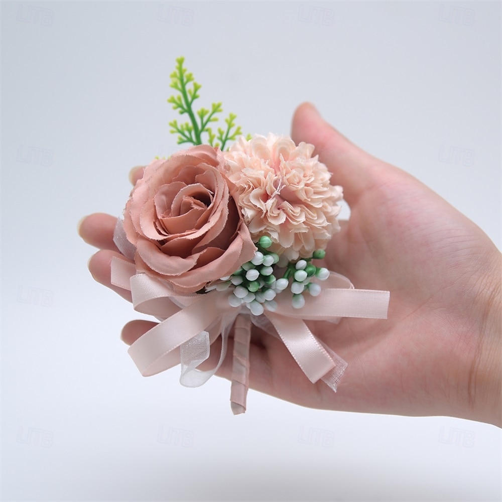 Fiori da polso da sposa Fiore all'occhiello Matrimonio / Evento / Festa Tessuti Floreale del 2026 a $17.49 –P1