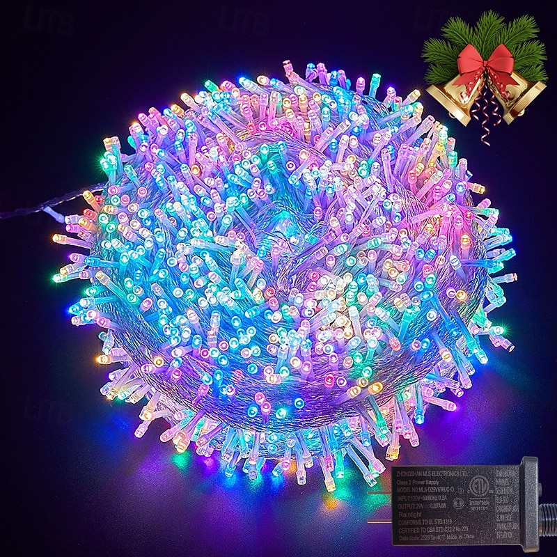 Christmas Tree Decorative String Lights Fairy String Lights 8 Function Low Voltage Safety Plug in Holiday Wedding Party Atmosphere Decorative Lights Props 10/20/30/50/100 meters 2025 - $14.49 –P23