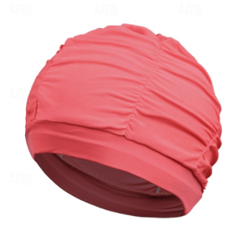 Ruched Swim Cap Shower Caps Bathing Cap for Adults Polyester / Polyamide Waterproof Hair Protection Surfing Beach 2026 - $5.49 –P9
