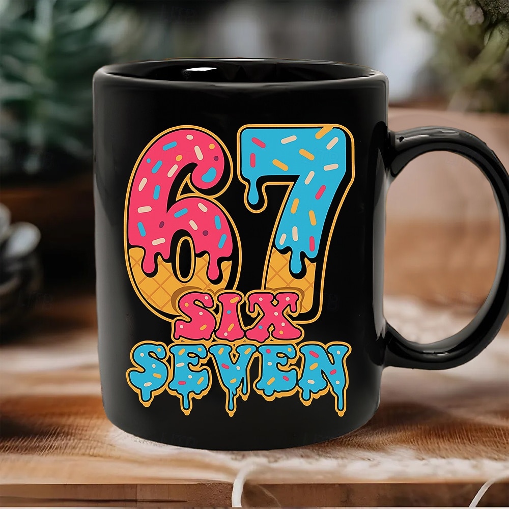 67 Meme Mug Funny Gift Coffee Mug Vibrant Ice Cream Dripping 67 Design Perfect Sweet Gift for Dessert Lovers Friends or Coworkers 2026 - $15.99 –P4