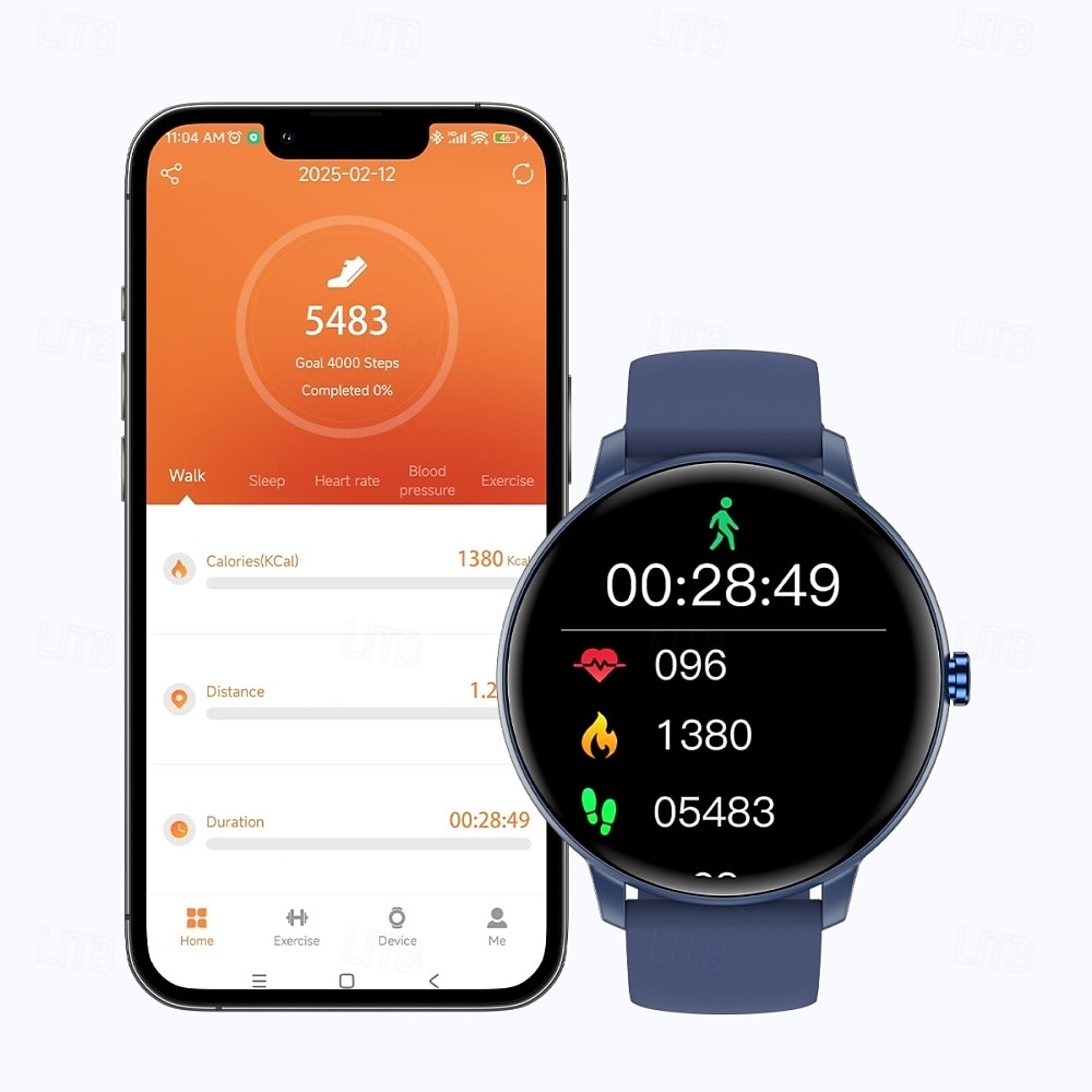 G8 Smart Watch 1.39 inch Smartwatch Fitness Running Watch Bluetooth Pedometer Call Reminder Sedentary Reminder Compatible with Smartphone Women Men Hands-Free Calls Message Reminder Custom Watch Face 2025 - $29.99 –P8