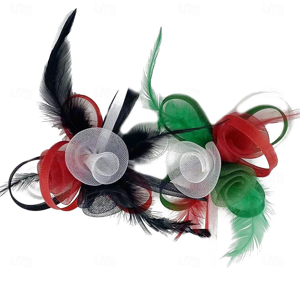 Hodepryd Fjær Fedora Bryllup Jul Aftenselskap Te Fest Hesteløp Elegant Årgang Med Fjær Hodeplagg Hodeplagg 2025 - $14.99 –P3
