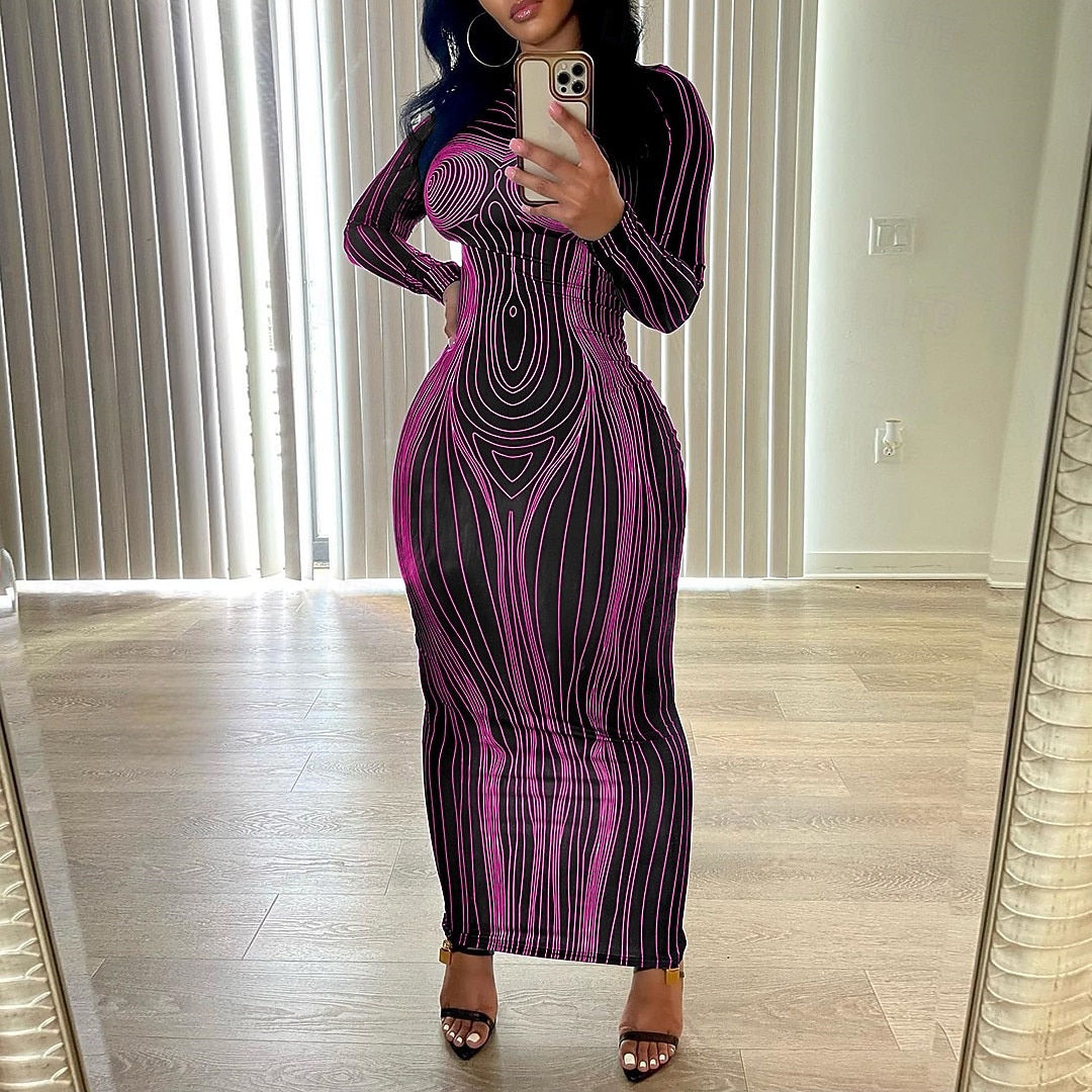 slim fit dress slacks Beatrix Dress [Purple] main image 1