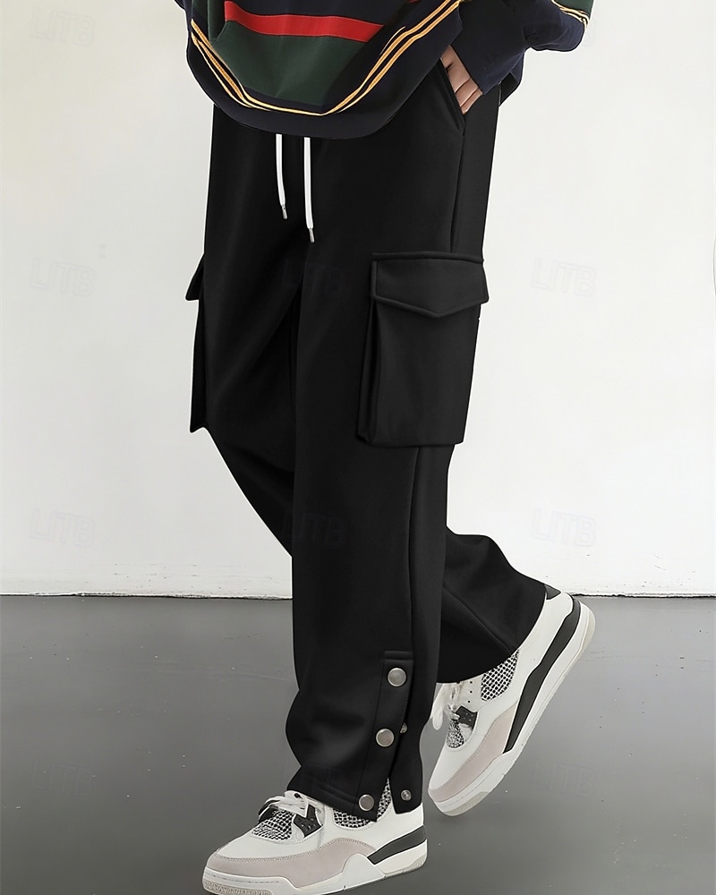 Homme Jogging Cargo Joggings Pantalons Cordon de serrage Avec Poches Taille Élastique Uni Confort Quotidien Sport en Plein Air Mode Occasionnel Kaki Micro-Élastique de 2026 ? $28.99 –P6