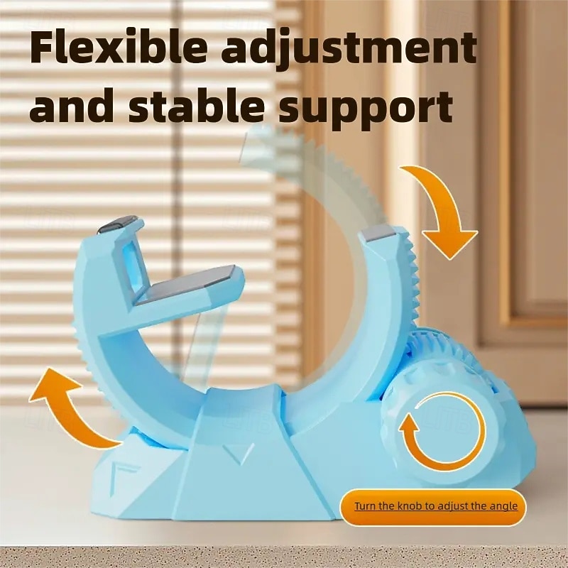 Регулируемая подставка для мобильного телефона на стол, стильный держатель для планшета в стиле меха, прочная многоугловая настольная подставка для телефона с ручкой регулировки, совместима с iPhone, iPad и всеми смартфонами 2025 - $10.99 –P3
