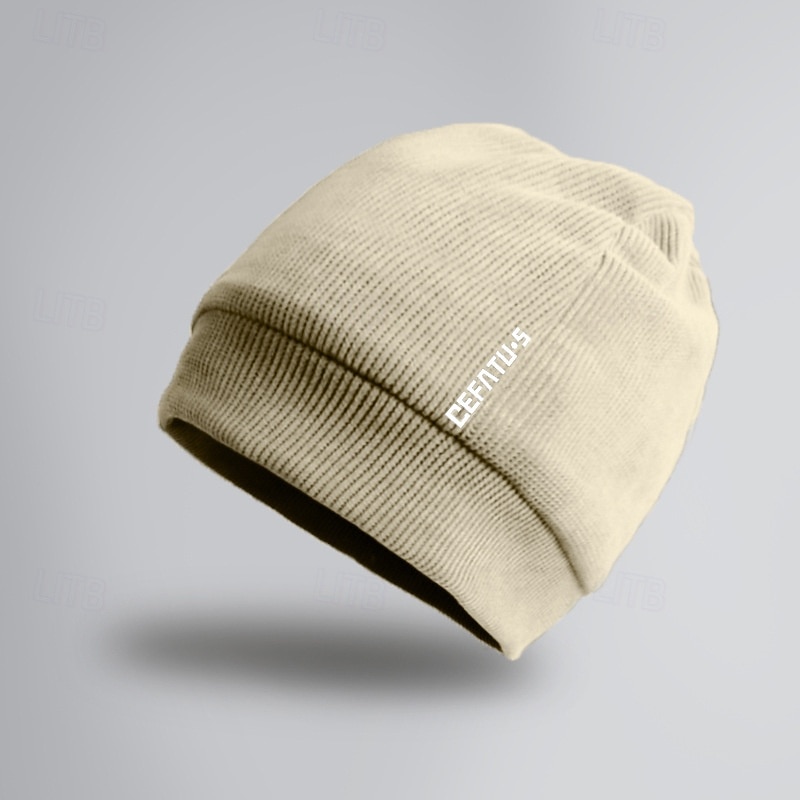 Hombre Sombreros de invierno Sombreros sin ala Negro Azul Oscuro Poliéster Vellón Moda Casual Exterior Diario Plano Mantiene abrigado 2026 - $13.49 –P4