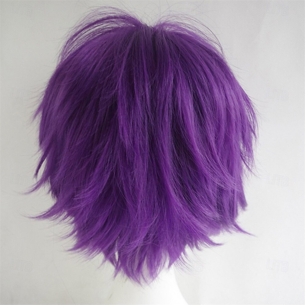 Karnevalová paruka 2026 Blonďatá Růžová Červená Volný Krátký Syntetická festivalová paruka Mardi Gras Průvod Cosplay kostýmy Vlasy pro Dámské 2026 - $21.99 –P2