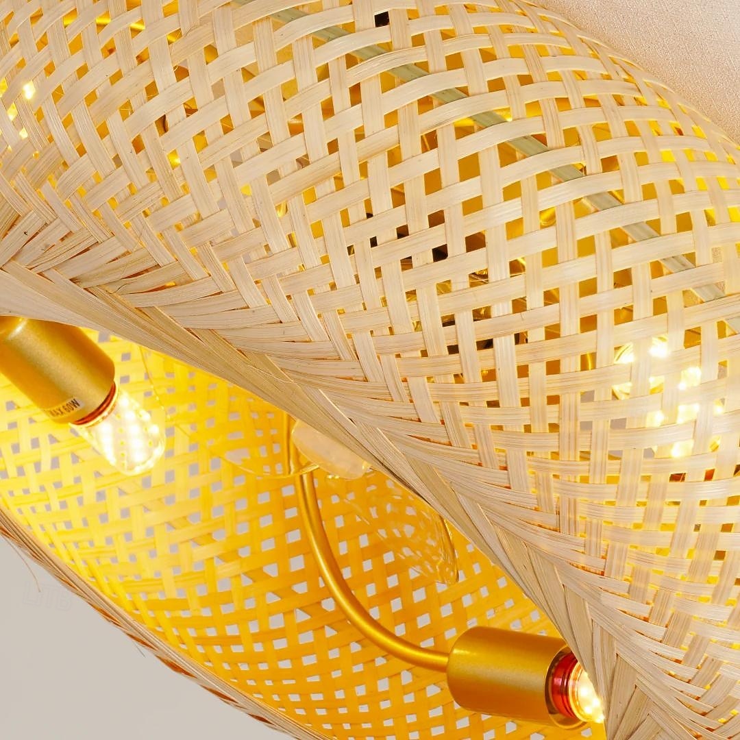 ventilatore da soffitto in bambù con luce del 2026 a $230.29 –P8