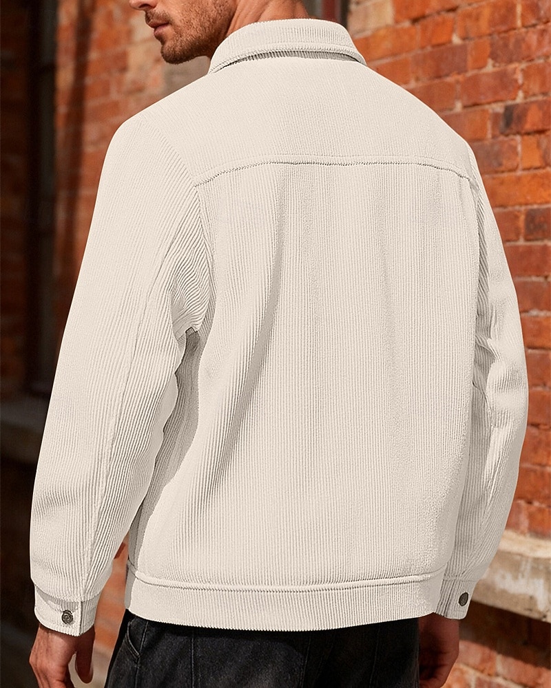 Per uomo Giacca Leggera Giacca Camicia Giacca Casual All'aperto Streetwear Tasca Bottoni Primavera & Autunno Autunno & Inverno Semplice Streetwear Quotidiano Collo ripiegato Regolare Nero Marrone del 2026 a $31.99 –P2