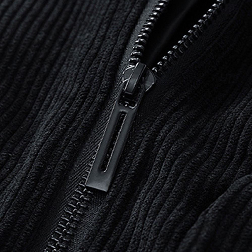 Per uomo Giacca Leggera Giacca in Velluto a Coste Giacca Casual Giacca da Lavoro Vacanza Casuale Traspirante Tasca Primavera Autunno Inverno Semplice Moda Classico Bavero Regolare Nero Cachi Verde del 2026 a $59.99 –P11