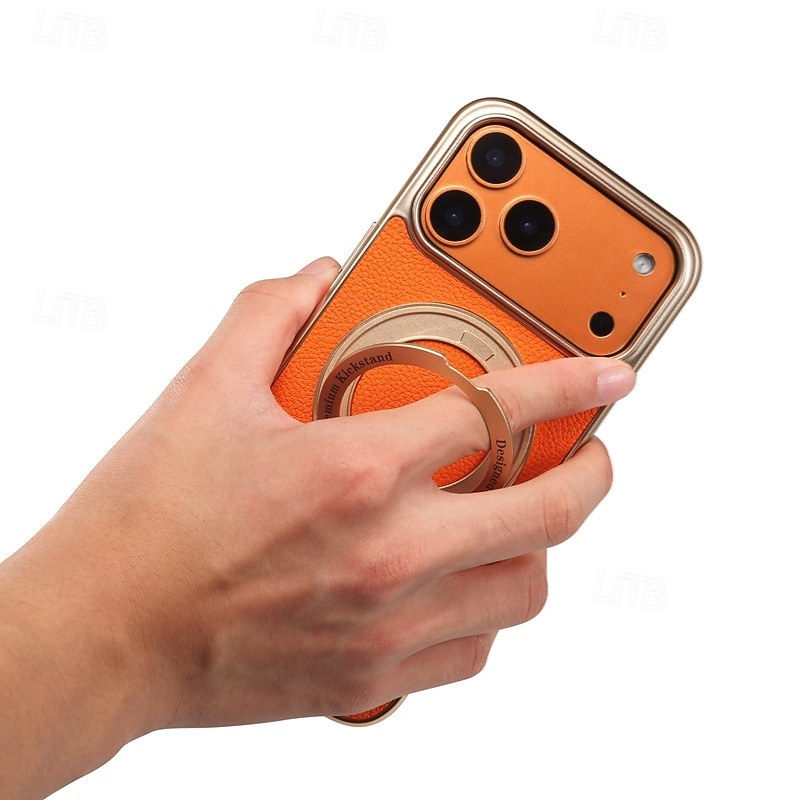 телефон Кейс для Назначение iPhone 17 Pro Max 16 15 14 Pro Max 13 Pro Max Кейс на заднюю панель со стендом Защита от удара Ретро Покрытие 2025 - $20.99 –P7