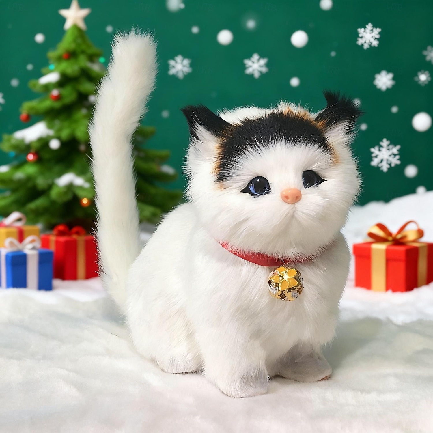 Ideal Christmas Gifts for Grandkids Girls Boys, Lovely Simulation Animal Doll Plush Cat Toy with Sound Kids Toy Decorations Stuffed Toys 2025 - $17.49 –P5
