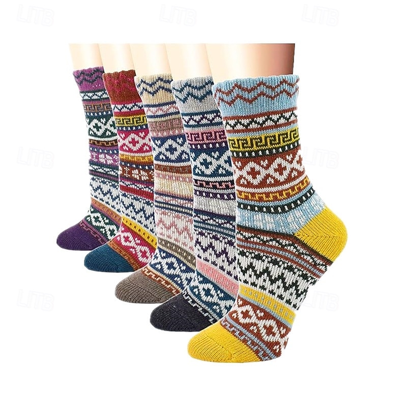 Wollen Sokken voor Vrouwen Valentijnsdag Cadeaus voor Moeder Vrouwen Haar Sinterklaas Cadeaus Bot Warm Zachte Crew Sok voor Winter Wandelen 2026 - $13.99 –P2