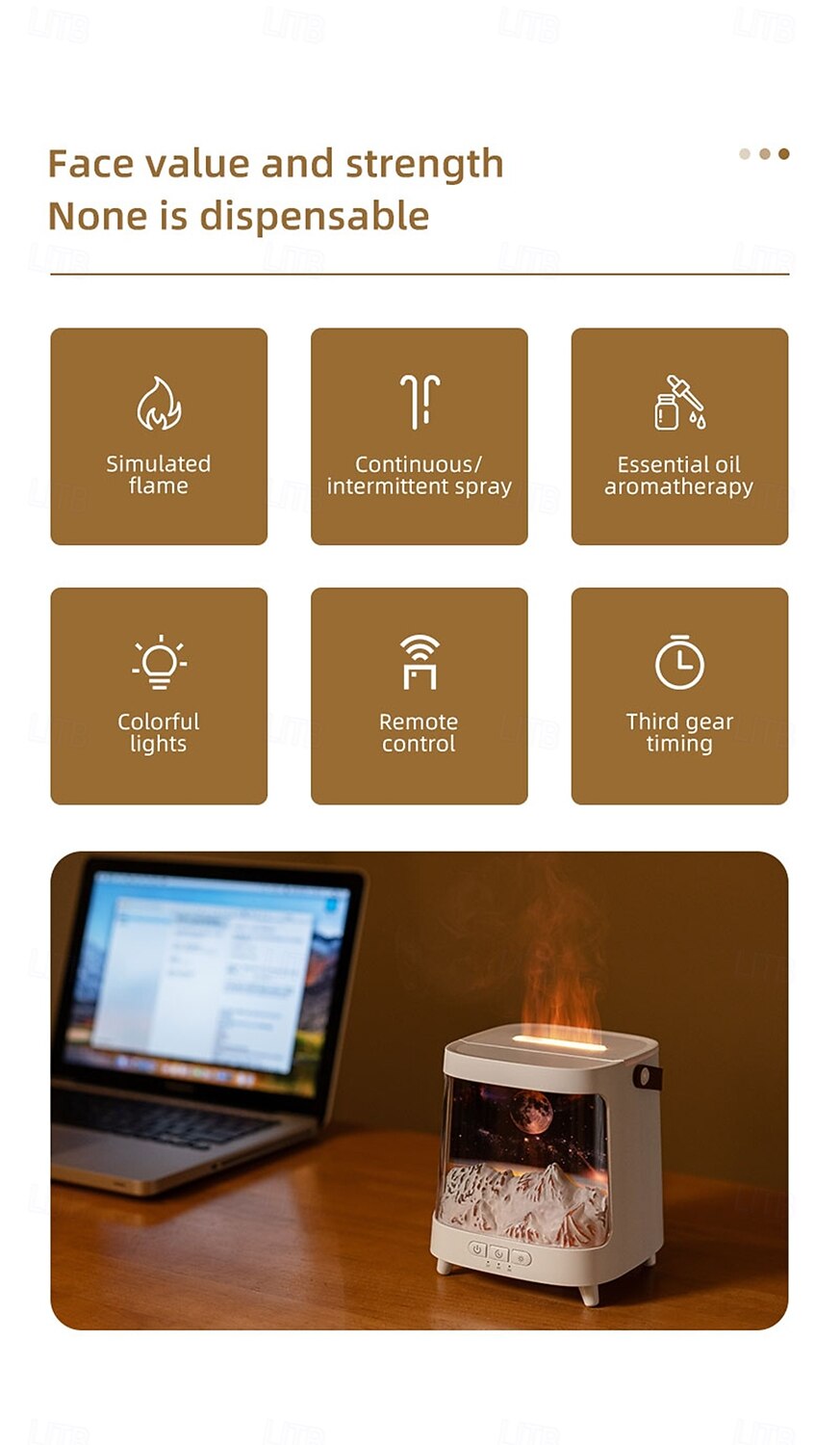 Air Spray Humidifier with Essential Oil Fragrance Expansion Function Adjustable Seven Color Light Suitable for Home Bedroom and Holiday Gifts Bedroom Rain Humidifier Desktop Humidifier Living Roo 2026 - $43.99 –P2