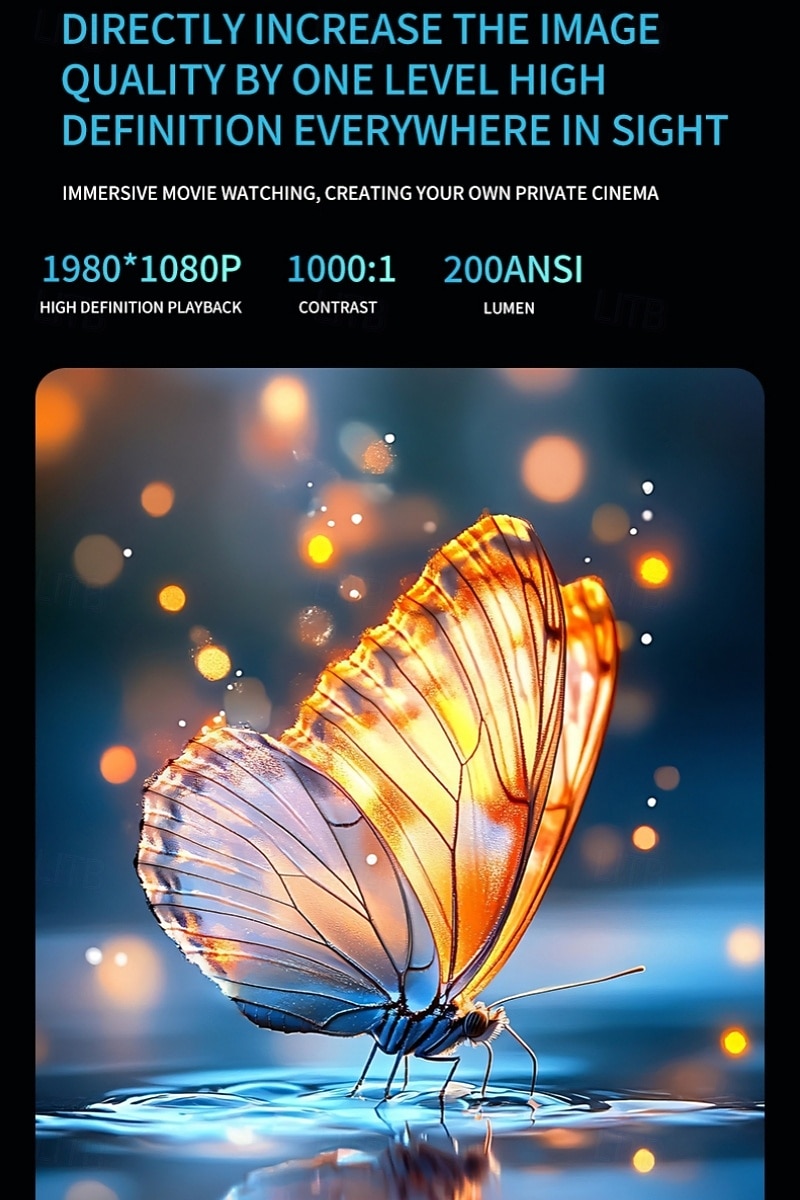 Проектор HY300 Pro S2 4K домашний кинотеатр наружный проектор Подарок на День святого Валентина 2026 - $95.99 –P8