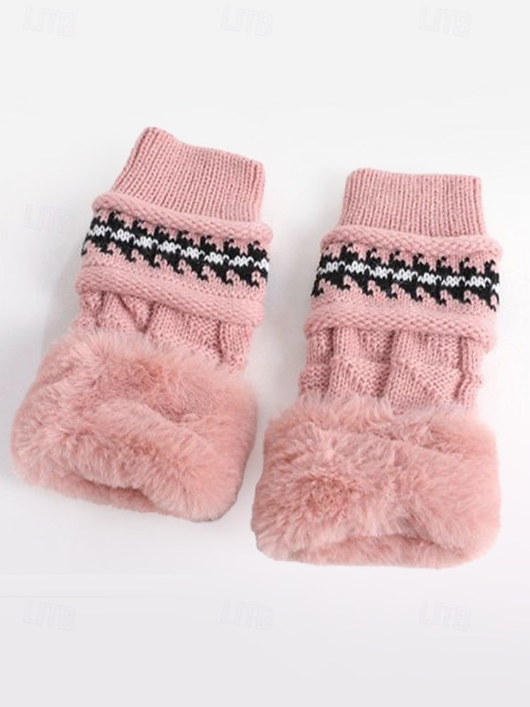 مجموعة قبعات وقفازات محبوكة لعيد الميلاد للنساء، متوفرة بألوان متعددة، مريحة وأنيقة، مثالية للأنشطة الخارجية في الشتاء وهدايا العطلات 2026 - $18.99 –P8