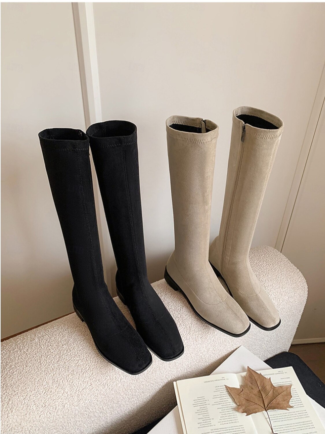 Botas altas de piel auténtica para mujer con forro afelpado: calzado cálido y elegante para otoño e invierno. 2025 - $119.99 –P4