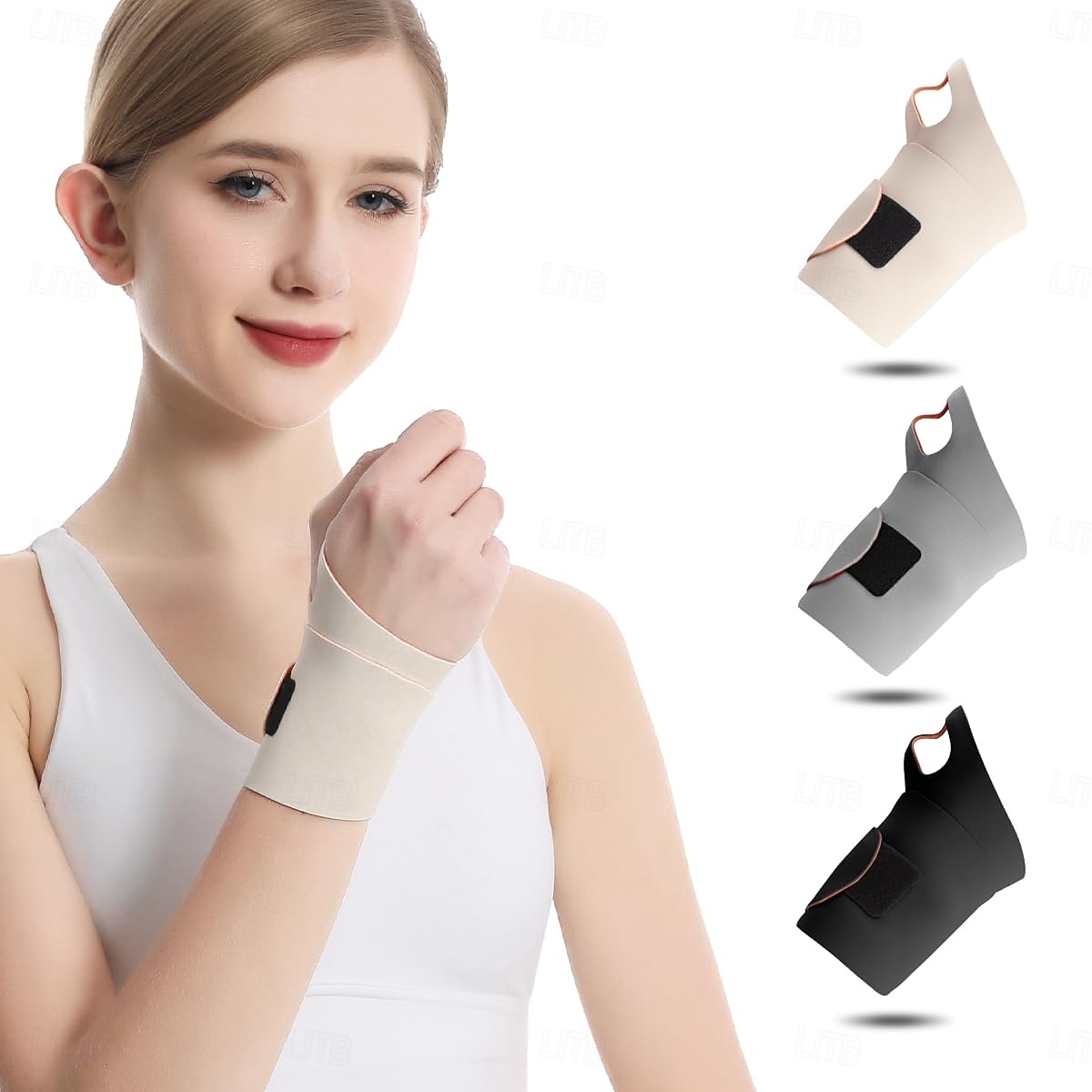 2 Pack Wrist Brace Support for Carpal Tunnel Pain Relief, Ultra Thin Elastic for Tear, Ulnar Wrist wraps Repetitive Wrist Use Injury, Fit Left or Right Hand, Small and Medium Hands Sizes 2025 - $21.99 –P6
