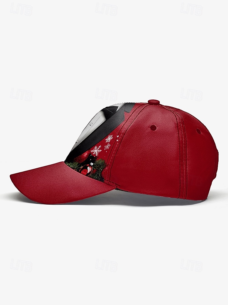 Casquette de smoking de Noël pour homme - matière polyester, motifs variés sur le thème des fêtes, idéale pour les soirées festives, les sorties décontractées et les célébrations de fin d'année. de 2026 ? $14.99 –P4