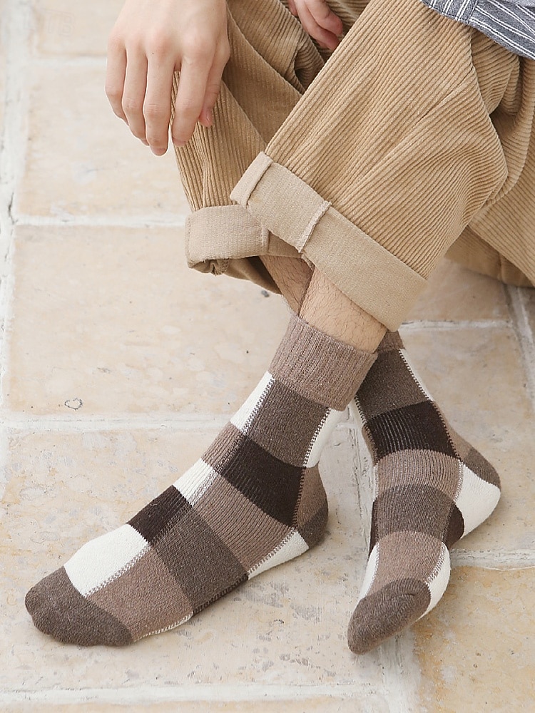 skarpetki męskie z mieszanki bawełny, zestaw 5 par, wiele opcji kolorystycznych i wzorów, wygodne i stylowe do noszenia na co dzień i zimą 2026 - $11.99 –P5