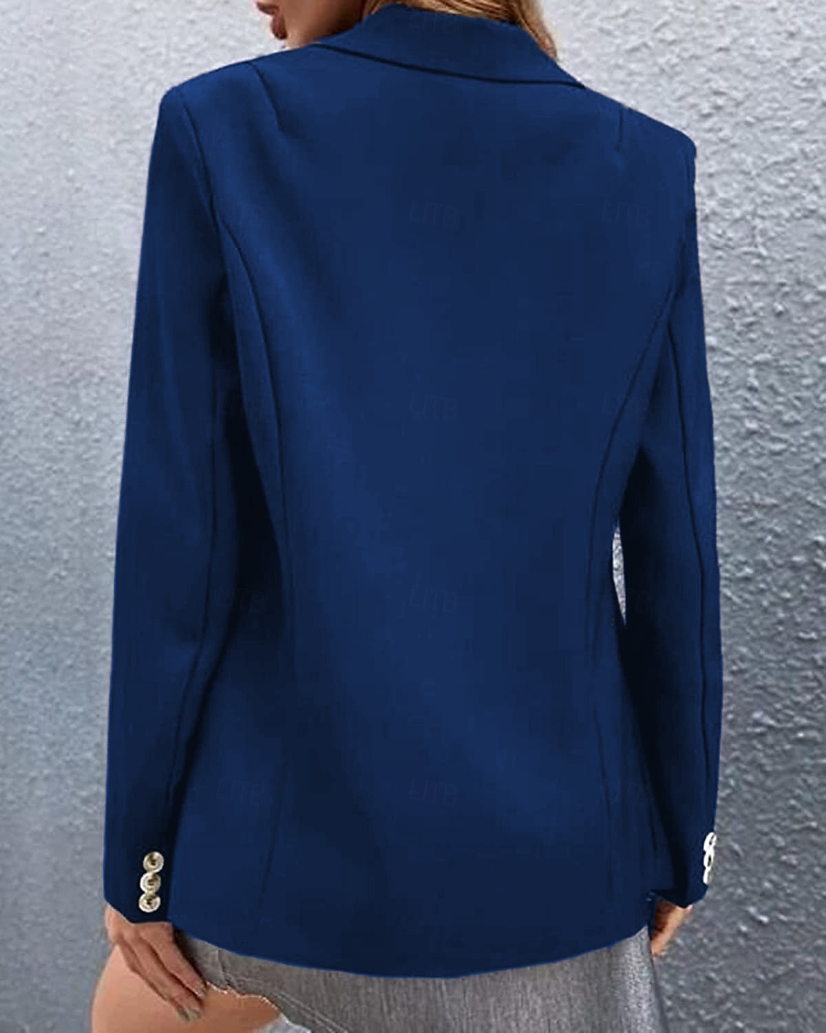 Women's Suits Comfortable Buttons Elegant Fashion Daily OL Style Plain Formal Vacation Office Office / Career Regular Notch Lapel Regular Fit Long Sleeve Outerwear Black White Pink Summer Spring 2026 - $28.99 –P2