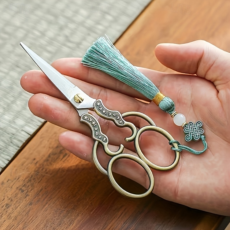 Vintage style copper stainless steel scissors, perfect for yarn, embroidery and sewing projects 2026 - $25.99 –P7