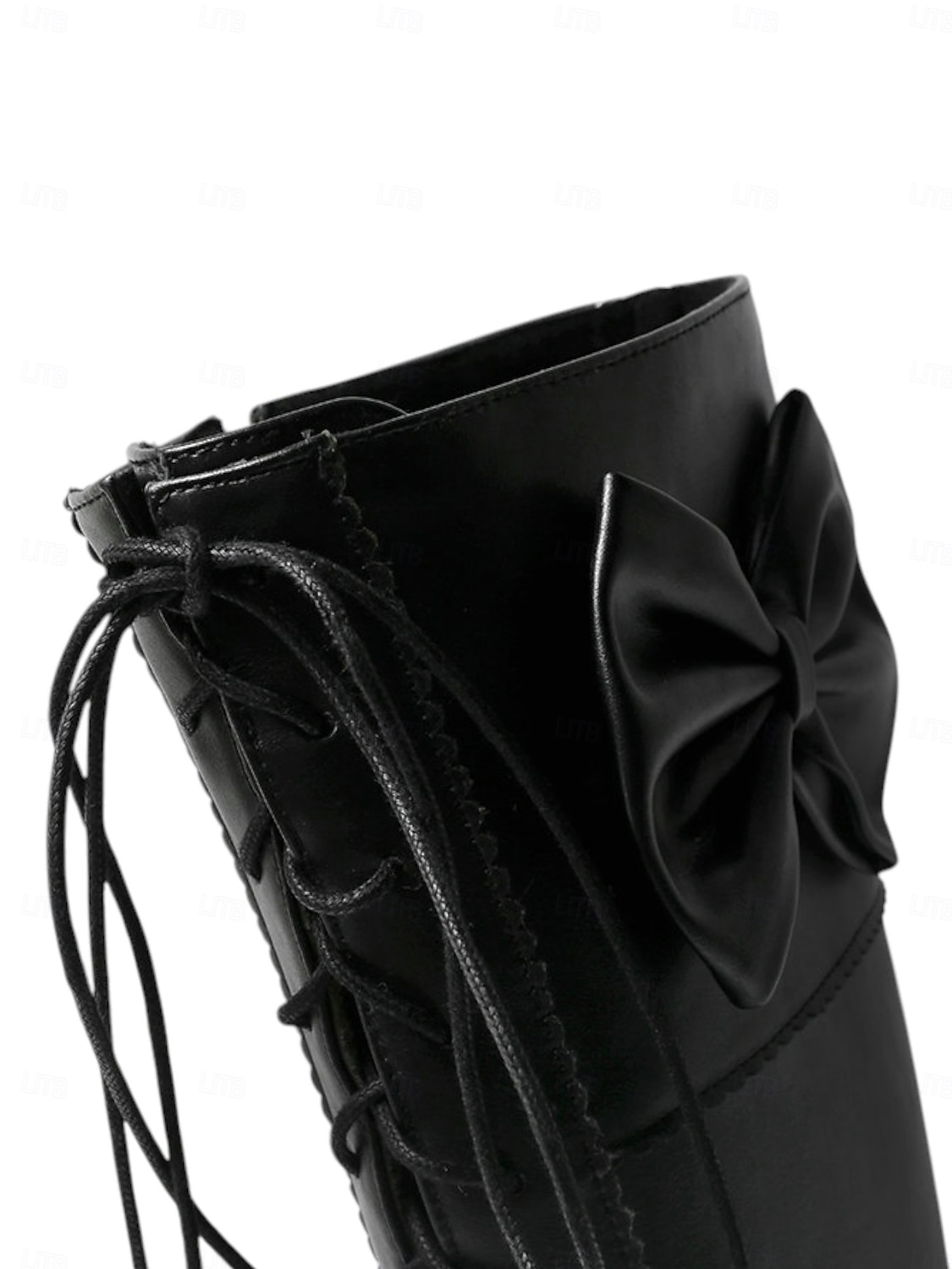 Rote, kniehohe Schnürstiefel für Damen mit Schleifendetail – stylische Stiefel mit Blockabsatz für Herbst und Winter 2026 - $69.99 –P2