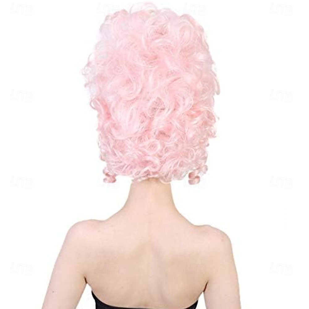 Peruca Estilo Rococó Revolução Francesa Para Mulheres Cosplay de Personagem Rainha Peruca Com Touca Sem Capas de Fibra Sintética de 2026 por $24.99 –P5