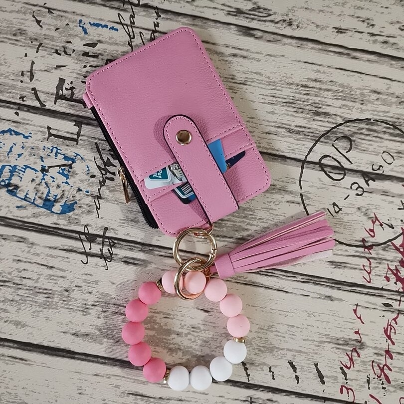 pulseira chaveiro carteira chaveiro de contas de silicone pulseira de contas de silicone chaveiro carteira chaveiro elástica pulseira de 2026 por $12.99 –P6