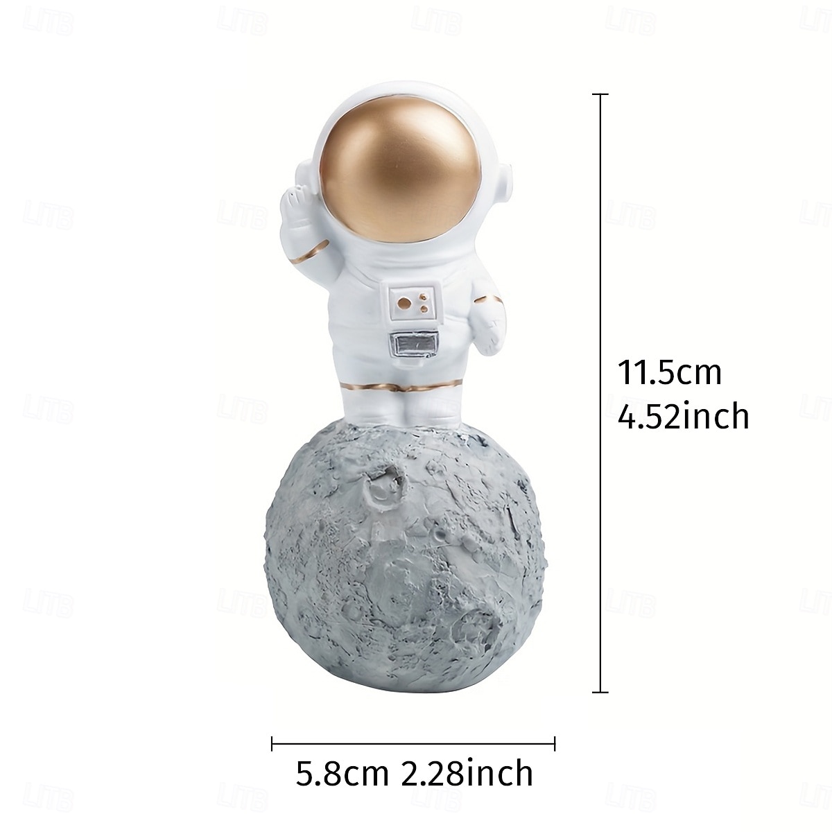 1PC Cute Astronaut Station Moon-shaped Decorative Small Ornaments Resin Material Hand-painted Astronaut Shaped Handicrafts Astronaut Shaped Office Desk and Desk Decoration Ornaments 2026 - $9.99 –P2