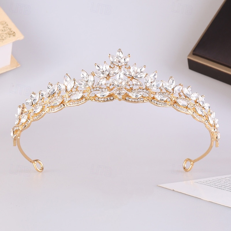 Diademi Acconciatura Lega Matrimonio Compleanno Elegante Carino Con Strass Copricapo Copricapo del 2026 a $17.49 –P3