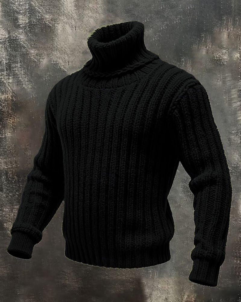 Per uomo Felpa Maglione Maglione a maglia A Coste Maglia Top Regolari Lavorato a maglia Tinta unica Dolcevita Moda Streetwear Casuale Abbigliamento quotidiano Abbigliamento Autunno Inverno Nero Rosso del 2026 a $39.99 –P7