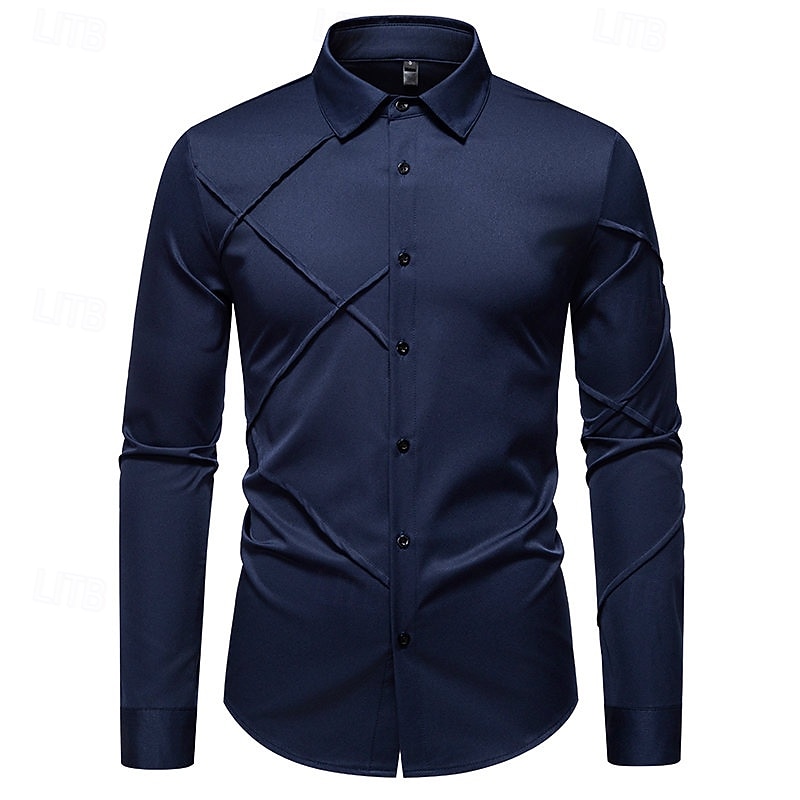 Loucos anos 20 Anos 20 Retro Vintage Blusa / Camisa Mafioso Padrinho Corte Justo Fantasia Homens Baile de Máscaras Traje de festa para noite Negócio / Cerimônia / Casamento Festa de Solteira Adulto de 2026 por $32.99 –P5