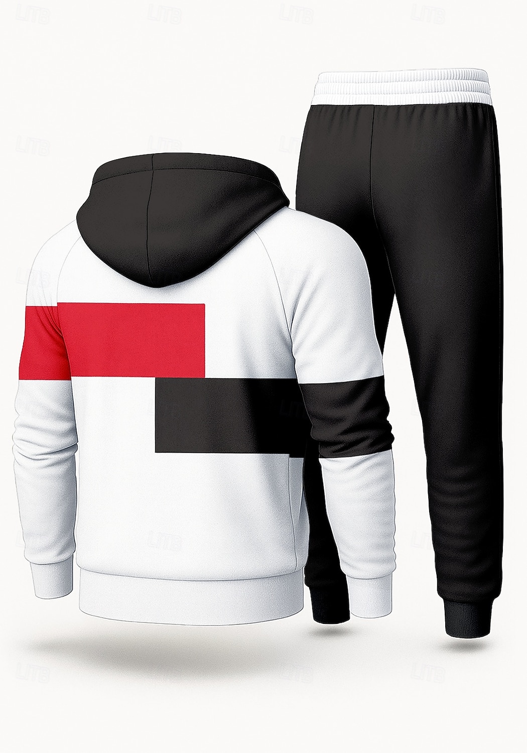 Homens Moletom Agasalho de 2 peças Conjuntos de moletom Com Cordão Zip Up Bloco de cor Conjuntos Outono Inverno Preto Azul Real Vocação Exterior Viagem Leve Da Moda Manga Longa Esporte Roupas de 2026 por $47.99 –P2