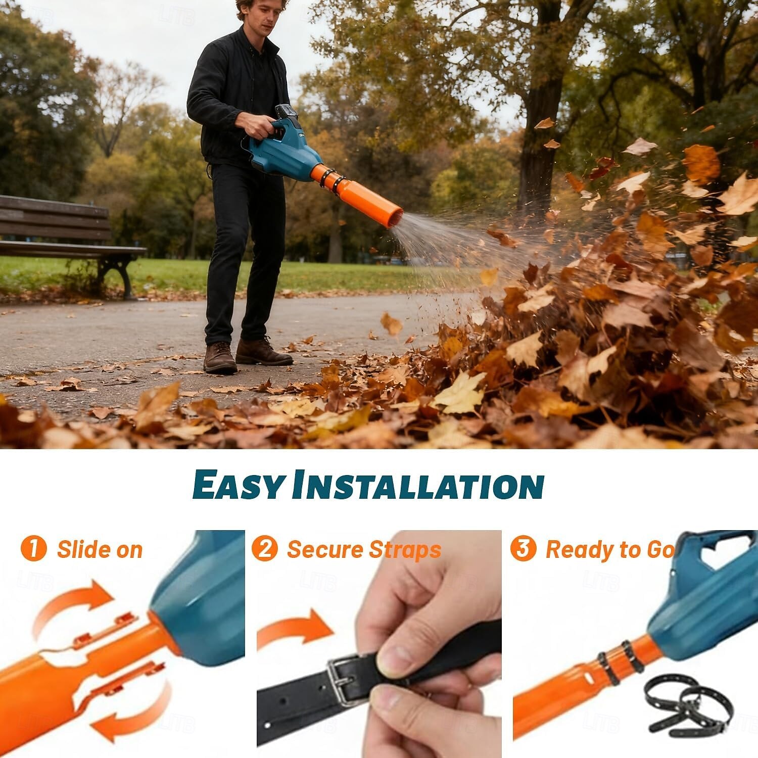 amplificator de aer pentru suflanta de frunze, amplificator de flux de aer pentru suflantă, extensia duzei turbo crește viteza &Accesoriul de suflantă de frunze puternic se potrivește cu suflante de 2026 - $22.99 –P10