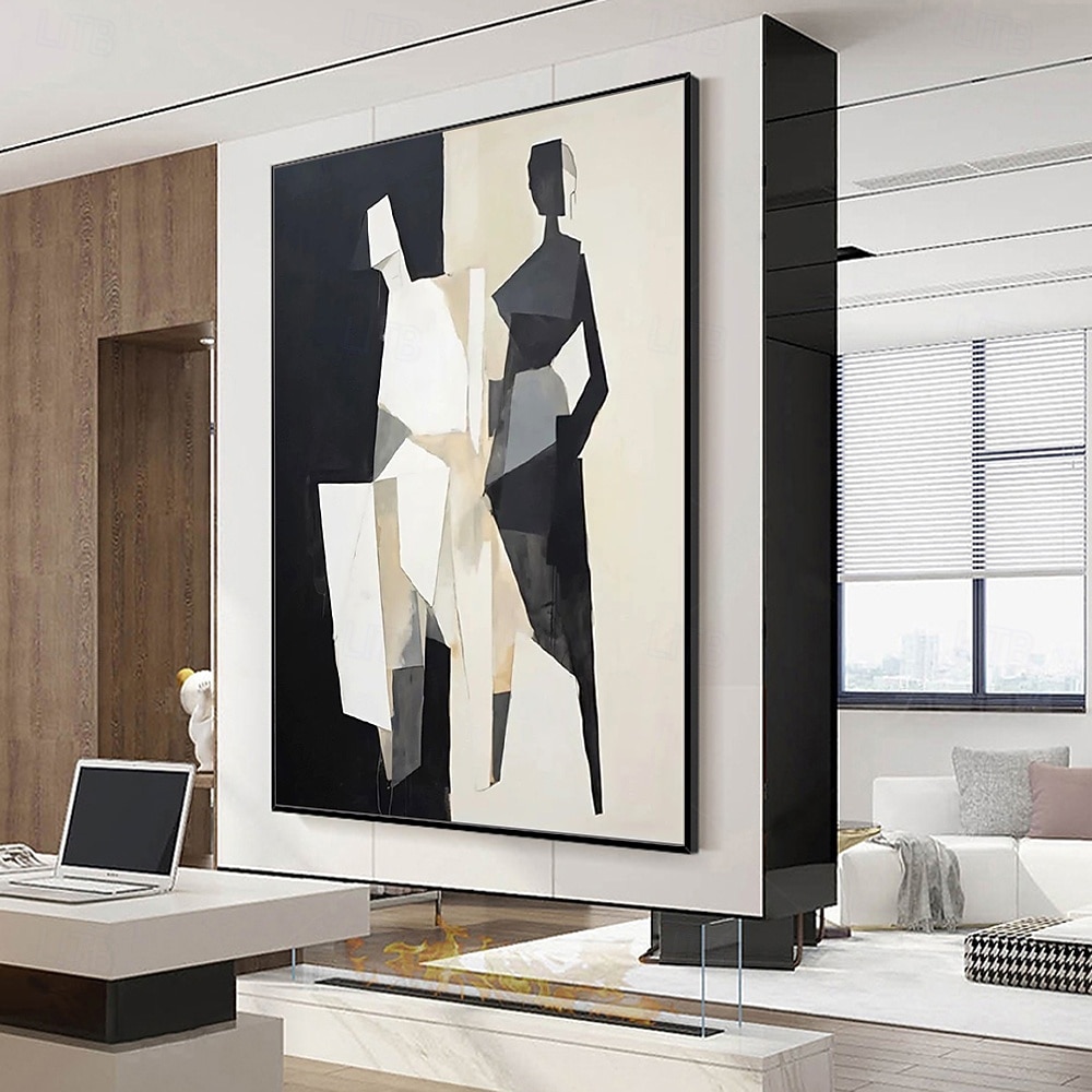 Hang-pictate pictură în ulei Pictat manual Vertical Abstract Oameni Modern Fără a cadru interior 2026 - $107.99 –P1