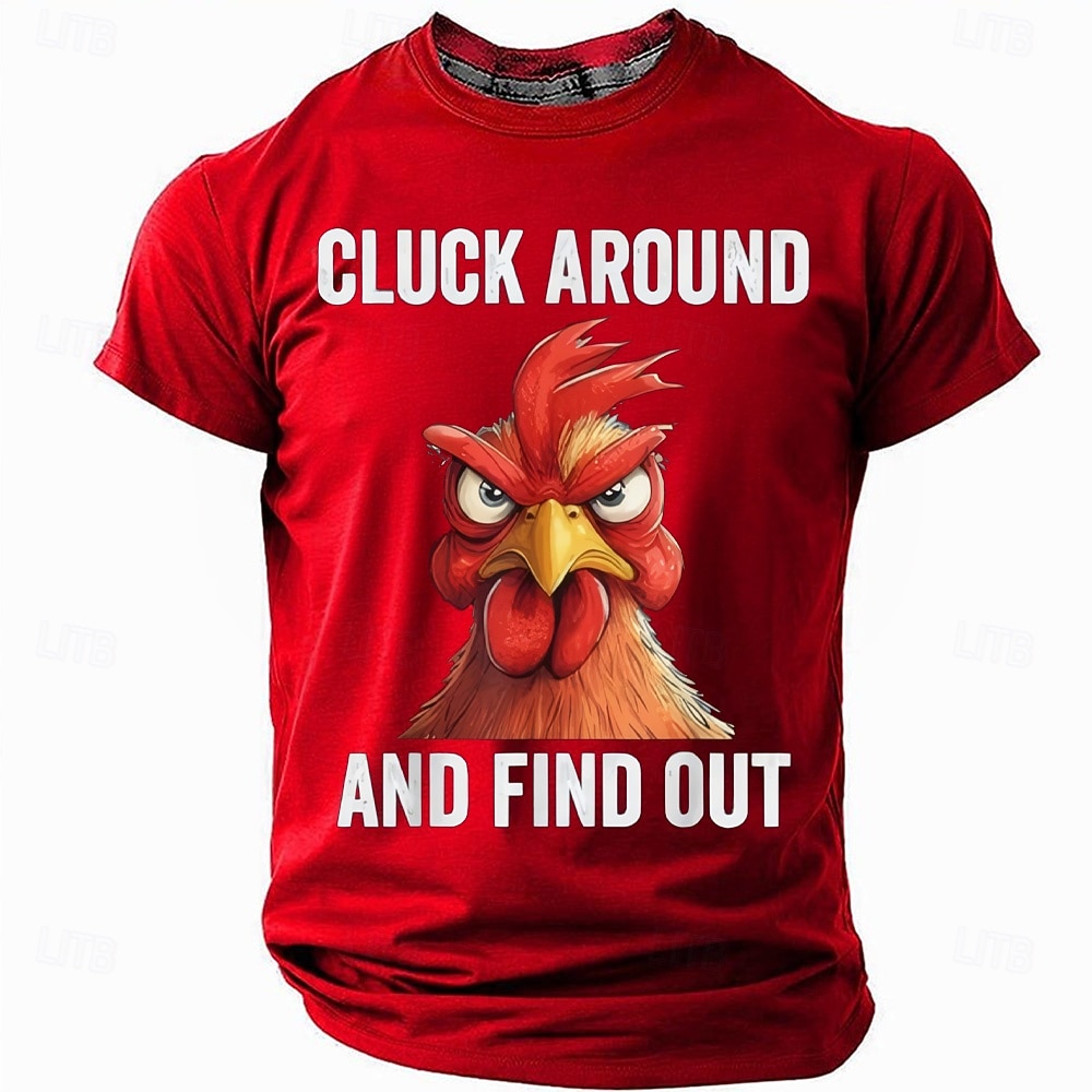 Hombre Gallo Argot divertido Meme del caos Camiseta Manga Corta Camiseta Impresión 3D Cuello Barco Camisa Moda Diario Diario Calle Azul Piscina Negro Rojo Verano Primavera Ropa S M L XL XXL XXXL 2026 - $21.99 –P1