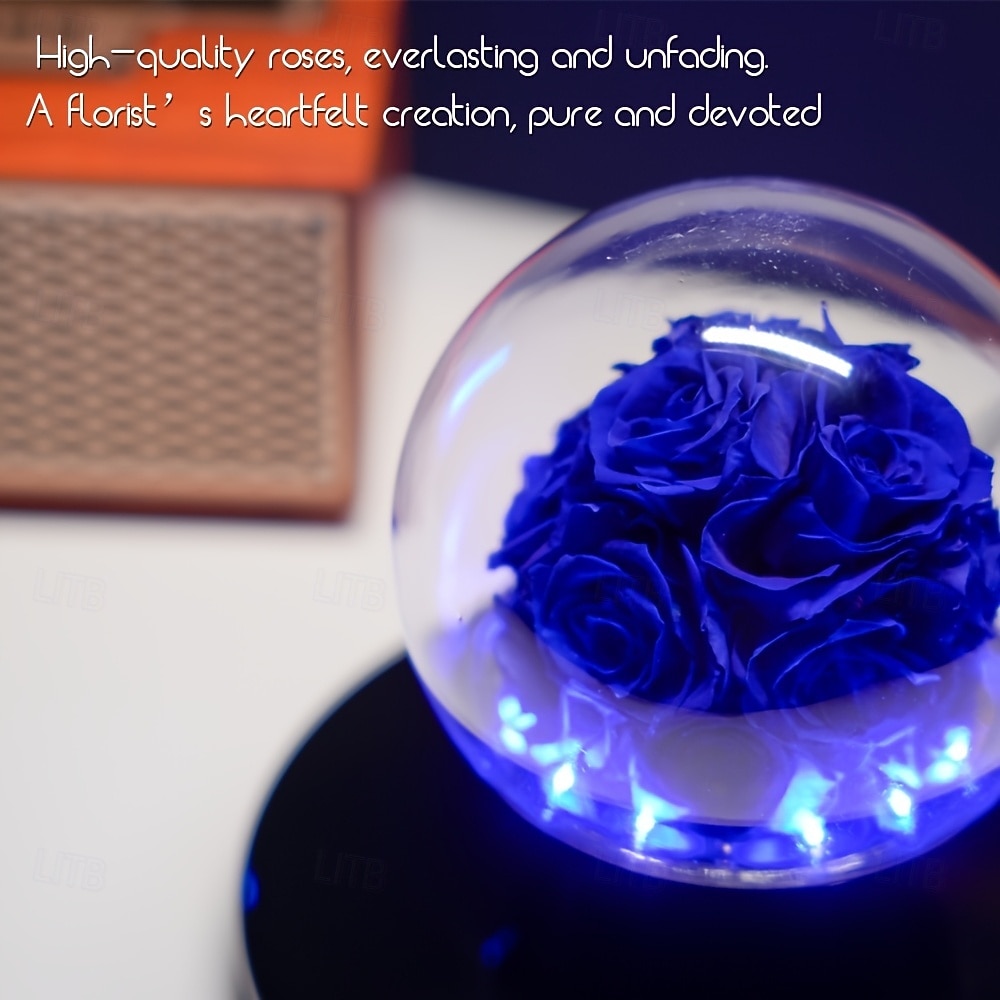 Magnetic Levitation Eternal Rose Glass Cover for LED Lights with Touch Control Lights Eternal Floating Flower Lights Suitable for Valentine's Day Anniversaries Birthdays 2026 - $125.99 –P5