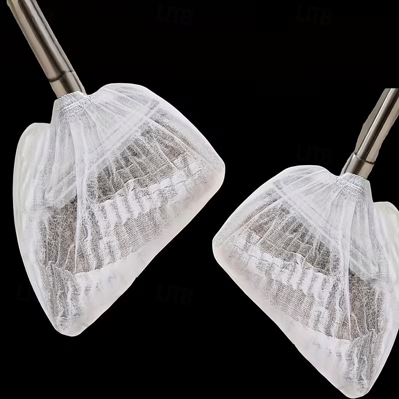 100 τεμάχια κάλυμμα σκούπας μιας χρήσης, κάλυμμα σκόνης σκούπας μιας χρήσης από μη υφασμένο υλικό, μανίκια ξεσκονίσματος πολλαπλών χρήσεων &Εργαλείο καθαρισμού χωρίς πλύσιμο, για σκληρό ξύλο, πλακάκια 2026 - $9.99 –P4