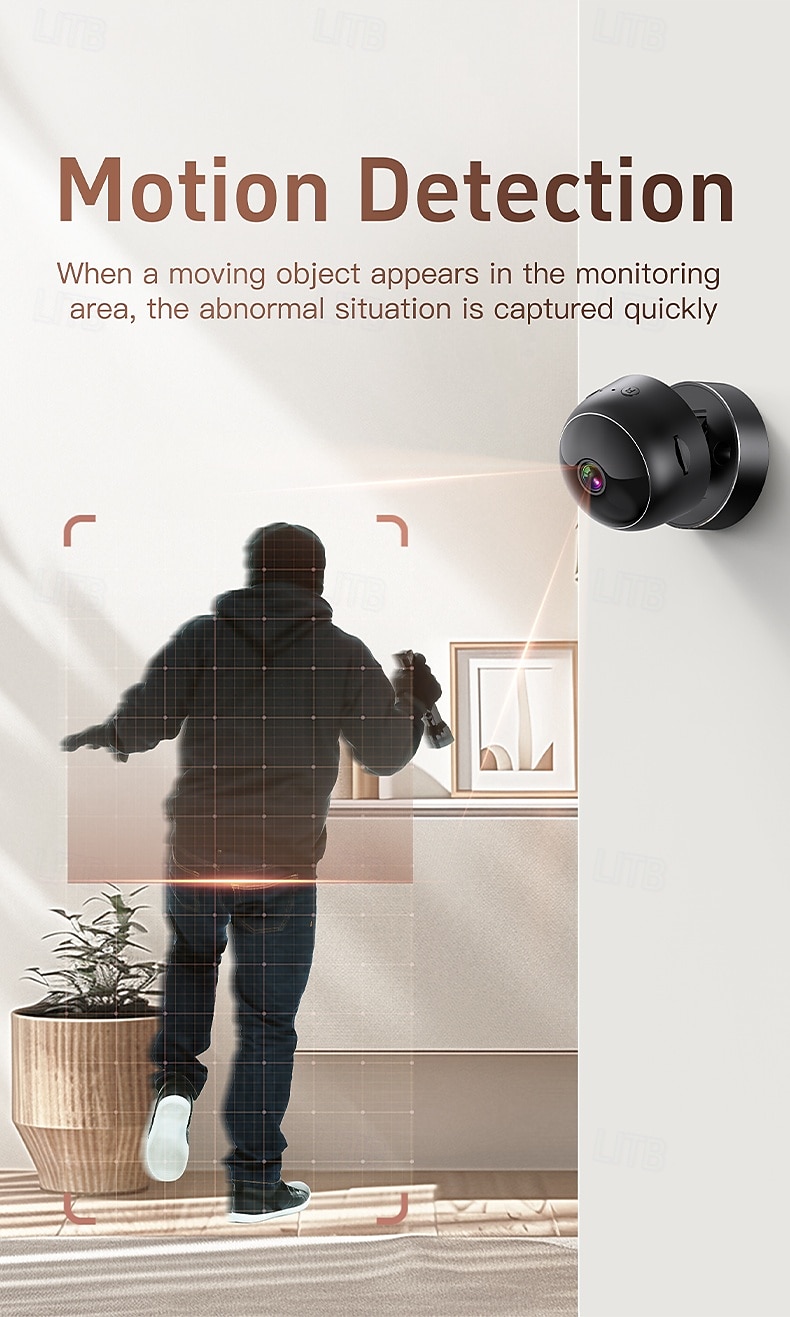 Wi-fi Surveillance Camera Featuring 1080p Hd Resolution Infrared Night Vision Motion And Sound Detection Capabilities And 360 Panoramic View. 2026 - $19.99 –P5