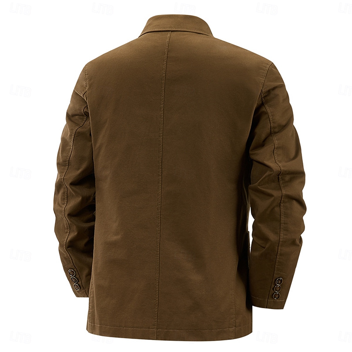 Men's Lightweight Jacket Blazer Work Casual Daily Pocket Classic & Timeless Outdoor Spring & Summer Fall & Winter Polyester Solid Color Pocket Thermal Warm Casual / Daily Single Breasted Two-button 2026 - $61.99 –P2