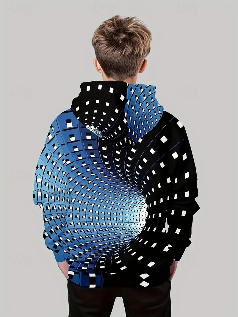 Garçons 3D Graphique Géométrique Sweat à Capuche Pull manche longue Impression 3D Printemps Automne Sports Mode Streetwear Enfants 4-12 ans À capuche Extérieur Occasionnel Quotidien Coupe régulière de 2026 ? $18.99 –P2