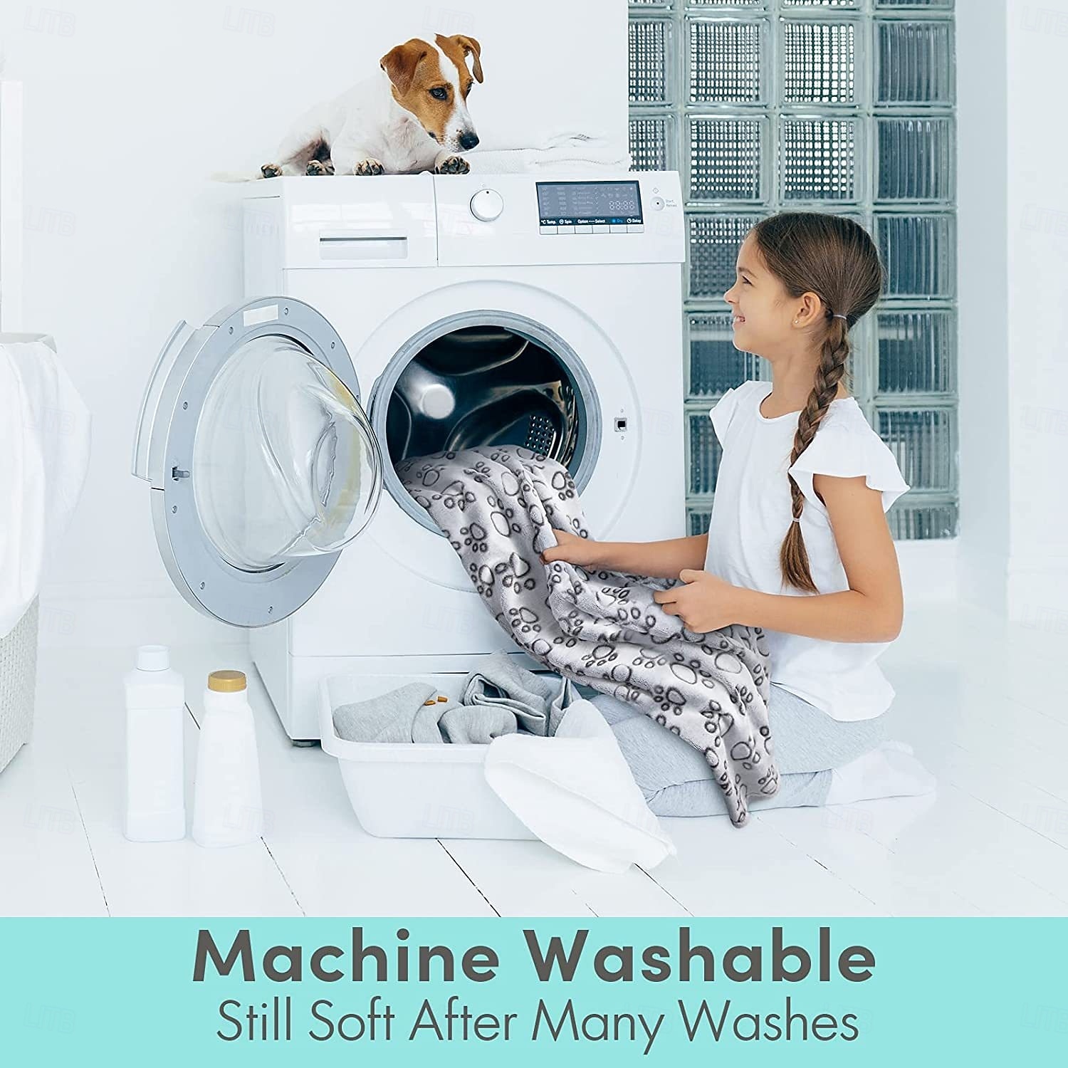 Couverture douce et lavable de qualité supérieure pour chiens et chats d'intérieur, idéale pour les chiens de toutes tailles et de tous âges, y compris les chiots. de 2026 ? $13.99 –P2