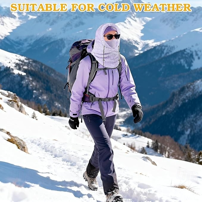 3-in-1 Beanie Hat Neck Warmer Face Cover Ski Mask Winter Thermal Windproof Fleece Lined Hood Hat for Skiing Cycling Hiking Outdoor Riding Cold Weather Protection for Men and Women 2026 - $24.99 –P3