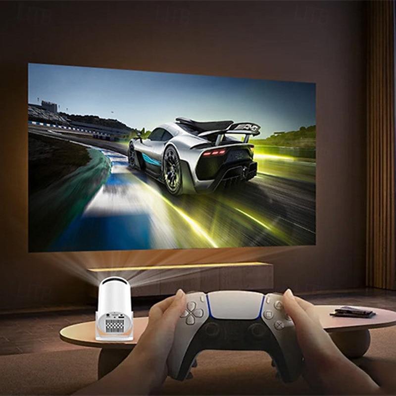 بروجكتور محمول HY200 1080P جهاز بروجكتور أفلام بزاوية قابلة للتعديل 270 درجة للهواتف/الكمبيوتر المحمول/صندوق التلفاز مكبر الصوت ومدخل HDMI/USB هدية عيد الحب 2026 - $43.99 –P1